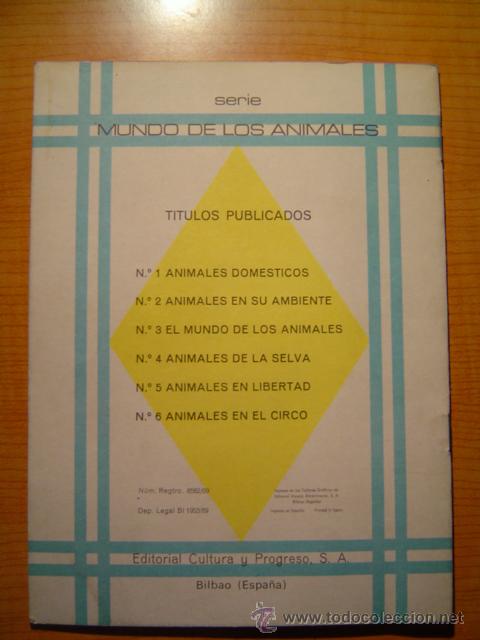 Libros de segunda mano: CUENTO  EL MUNDO DE LOS ANIMALES  EDITORIAL CULTURA Y PROGRESO S.A. - Foto 2