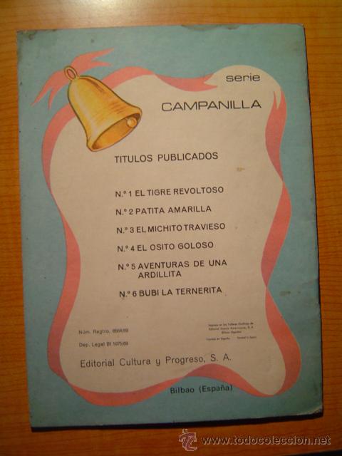 Libros de segunda mano: CUENTO  BUBI LA TERNERITA  EDITORIAL CULTURA Y PROGRESO - Foto 2