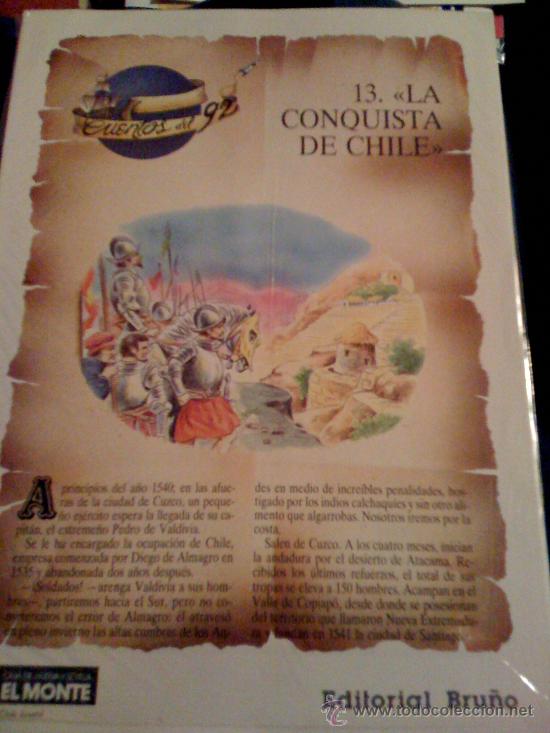 Libros de segunda mano: Cuentos del 92. Fasc&iacute;culo 13: La conquista de Chile. - Foto 1