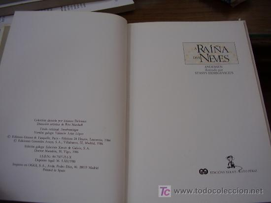 Libros de segunda mano: A Rai&ntilde;a das Neves, Hans Christian Andersen - Foto 3