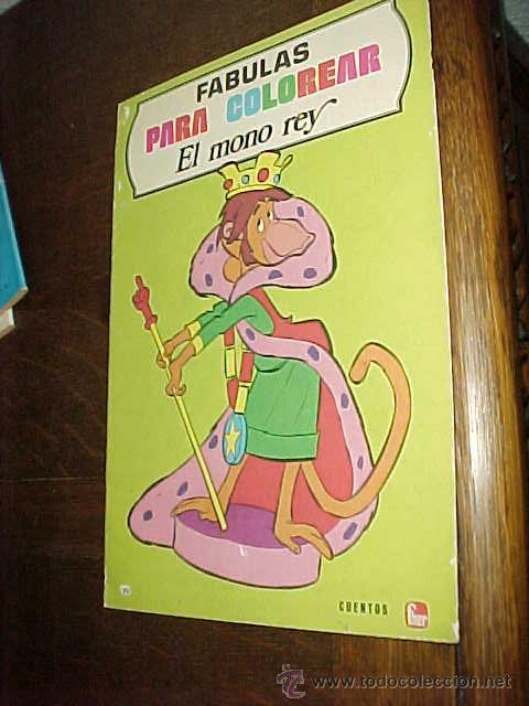 Gebrauchte B&uuml;cher: FABULAS PARA COLOREAR. EL MONO REY. CUENTOS FHER. 1975. *