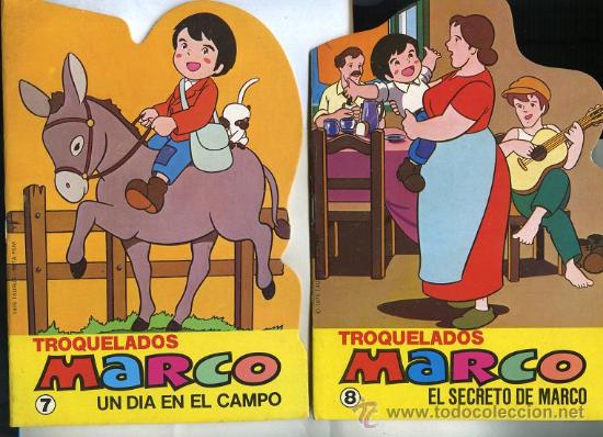 Libros de segunda mano: CUENTO TROQUELADO MARCO n&ordm; 7 y 8 , Bruguera 1978