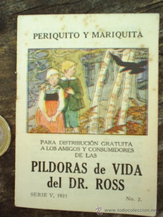 Gebrauchte B&uuml;cher: MINICUENTO DE PROPAGANDA PILDORAS DE VIDA Dr ROSS .1921- N.2 PERIQUITO Y MARIQUITA