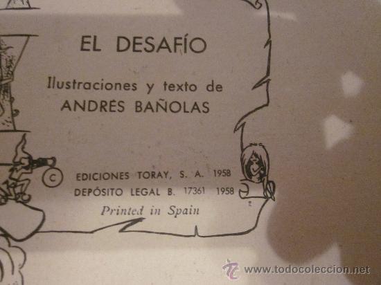 Libros de segunda mano: EL DESAF&Iacute;O,ED.TORAY,TROQUELADO,A&Ntilde;O 1958 - Foto 2