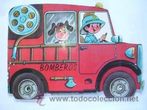 Libros de segunda mano: Cuento Troquelado : BOMBEROS. 1981. Ed Aries