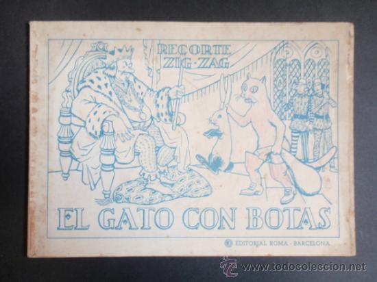 Libros de segunda mano: EL GATO CON BOTAS. RECORTE ZIG-ZAG. ED. ROMA. - Foto 1
