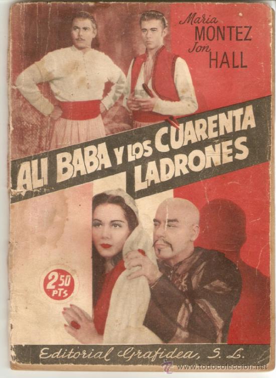 Libros de segunda mano: ALI BABA Y LOS CUARENTA LADRONES - Mar&iacute;a Montez, Jon Hall - 1945 - Foto 1