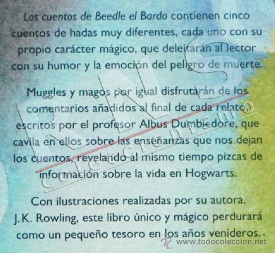 los cuentos de beedle el bardo jk rowling cuent - Acheter Livres de contes  d'occasion sur todocoleccion