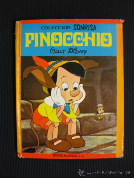 Libros de segunda mano: PINOCHO.COLECCION SONRISA N&ordm; 6.EDICIONES RECREATIVAS 1971.