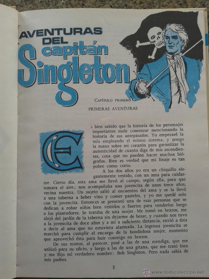 Libros de segunda mano: AVENTURAS DEL CAPITAN SINGLETON -- COLECCION AMABLE -- N&ordm; 19 -- 1974 - Foto 2