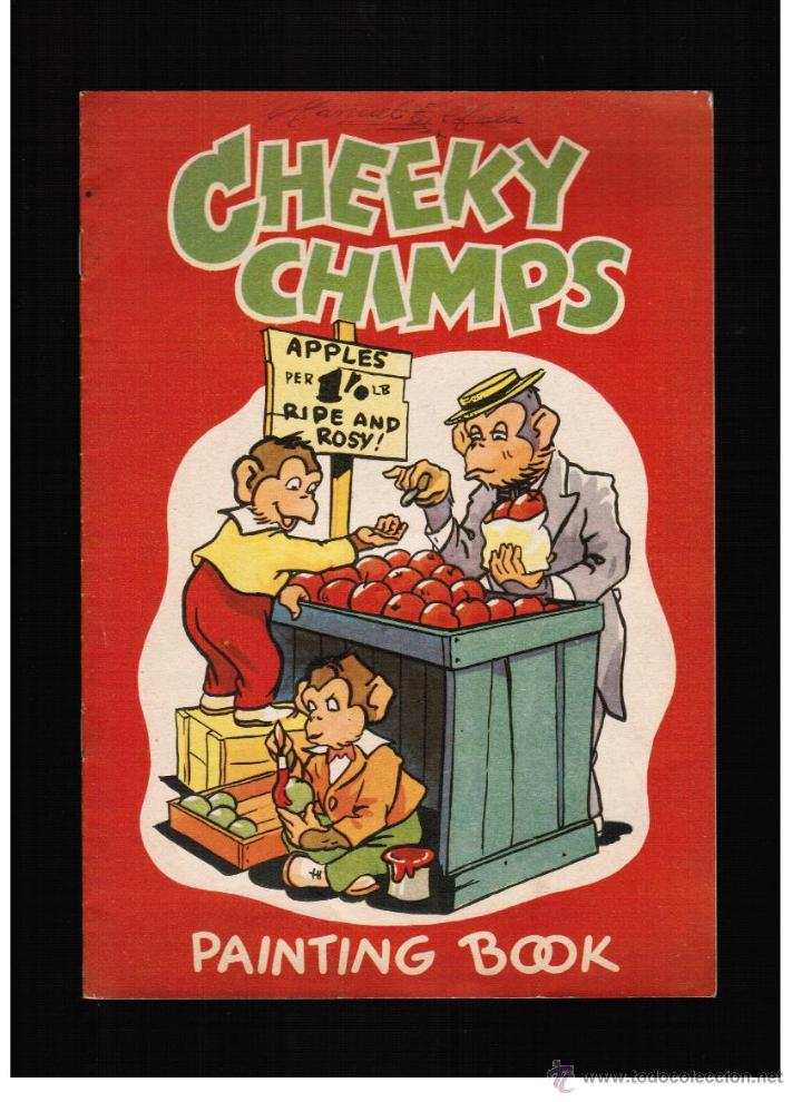 Libros de segunda mano: CHEEKY CHIMPS - CUADERNO PARA COLOREAR - EN INGLES - Foto 1