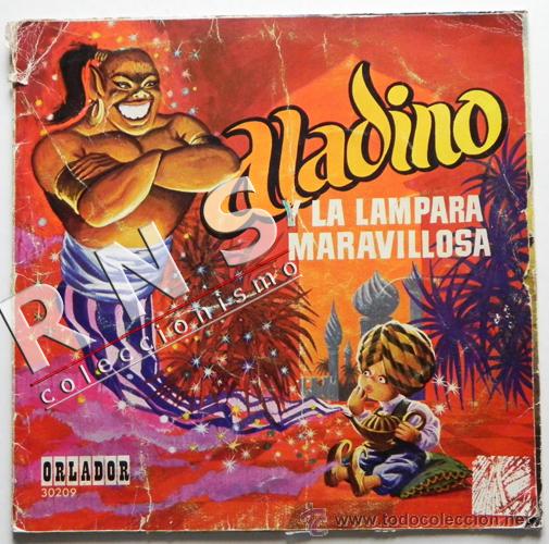 Libri di seconda mano: CUENTO SONORO ALADINO Y LA L&Aacute;MPARA MARAVILLOSA DISCO DE VINILO ORLADOR INFANTIL NO ES M&Uacute;SICA O LIBRO