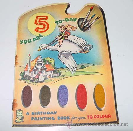 Libri di seconda mano: ANTIGUO CUENTO INGLES PARA COLOREAR - YOU ARE A BIRTHDAY PAINTING BOOK FOR YOU - TO COLOUR - YOU ARE