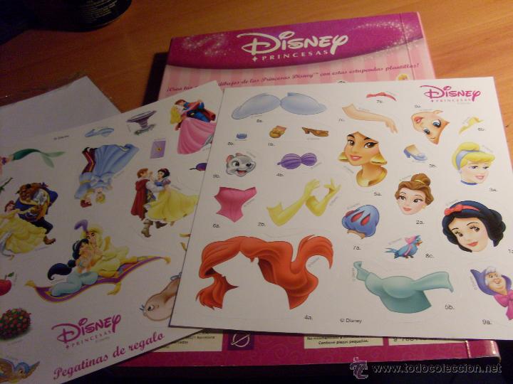Libros de segunda mano: PRINCESAS. LIBRO DE PLANTILLAS CON PEGATINAS (LB57) - Foto 2