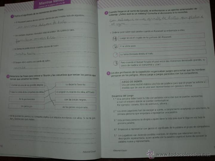 Libros de segunda mano: CUADERNILLO DE COMPRENSION LECTORA DEL LIBRO: AL LIMITE DE NUESTRAS VIDAS. 5&ordm;. A MITAD DE COMPLETAR. - Foto 2