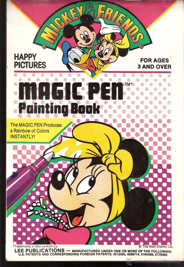 Libri di seconda mano: Mickey & Friends. Magic Pen. Painting Book. ( No contiene el lapiz). Lee Publications. USA. 1984