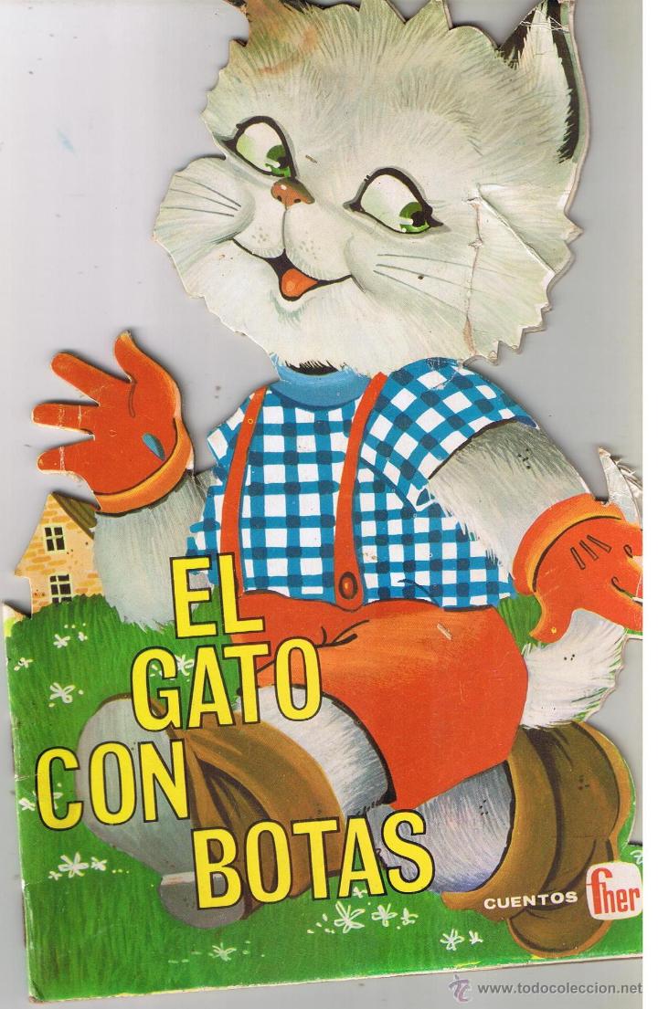 Libros de segunda mano: CUENTO TROQUELADO. EL GATO CON BOTAS. FHER 1966.  (P/C6) - Foto 1