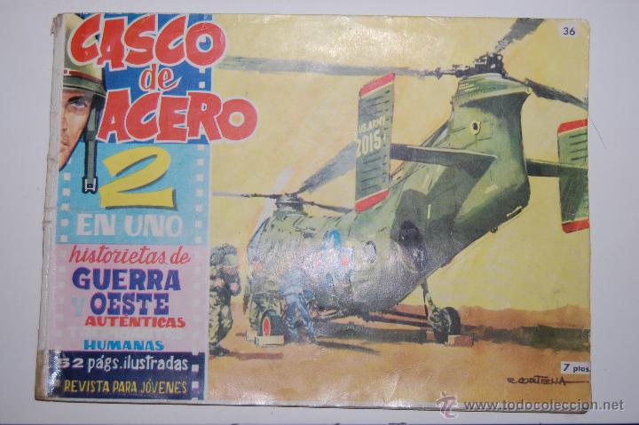 Libros de segunda mano: COMIC TEBEO CASCO DE ACERO N&ordm; 36. 2 EN UNO. A&Ntilde;O 1961. - Foto 1