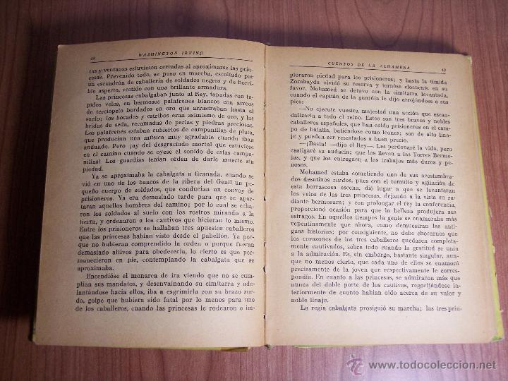 Libros de segunda mano: CUENTOS DE LA ALHAMBRA (WASHINGTON IRVING) - EDITORIAL MATEU - Foto 5