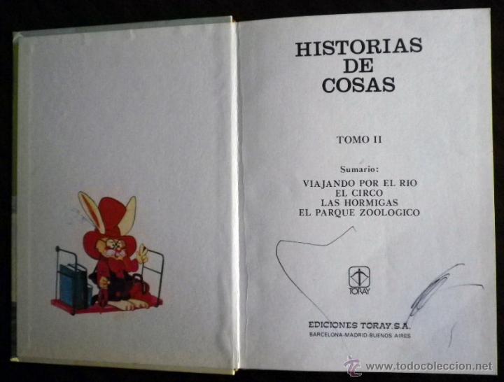Libros de segunda mano: Historias de cosas. Tomo 2. Boada. Ed. Toray, 1978. - Foto 2