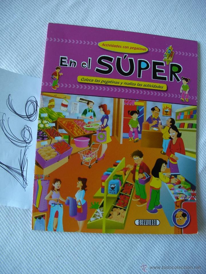 Libros de segunda mano: EN EL SUPER - ACTIVIDADES CON PEGATINAS - Foto 1