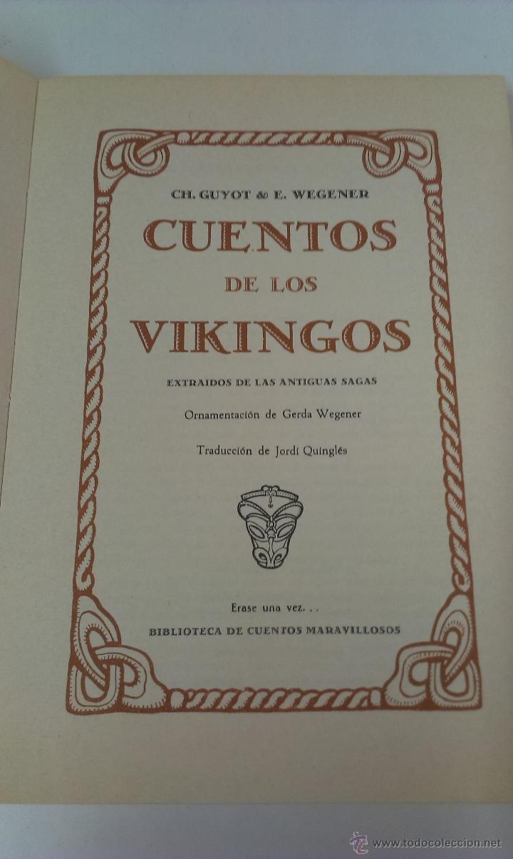 Libros de segunda mano: CUENTOS DE LOS VIKINGOS . CH. GUYOT & WEGENER - Foto 5