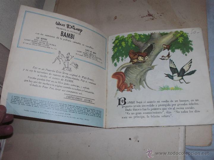 Libros de segunda mano: BAMBI - CUENTO CON DISCO - - Foto 3