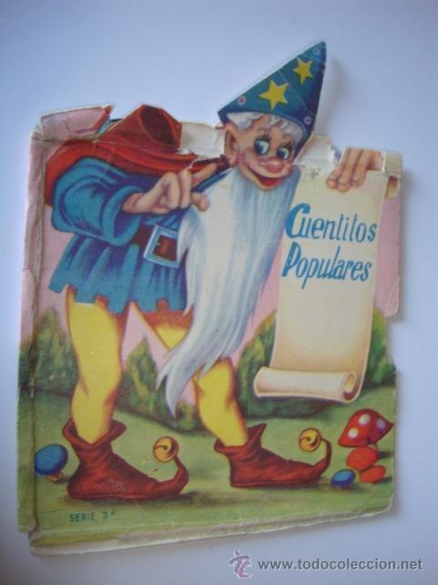 Libros de segunda mano: CUENTITOS POLULARES N&ordm; 3 CARTULINA TROQUELADA MAGO NOMO PARA INTRODUCIR LOS CUENTOS DE LA SERIE