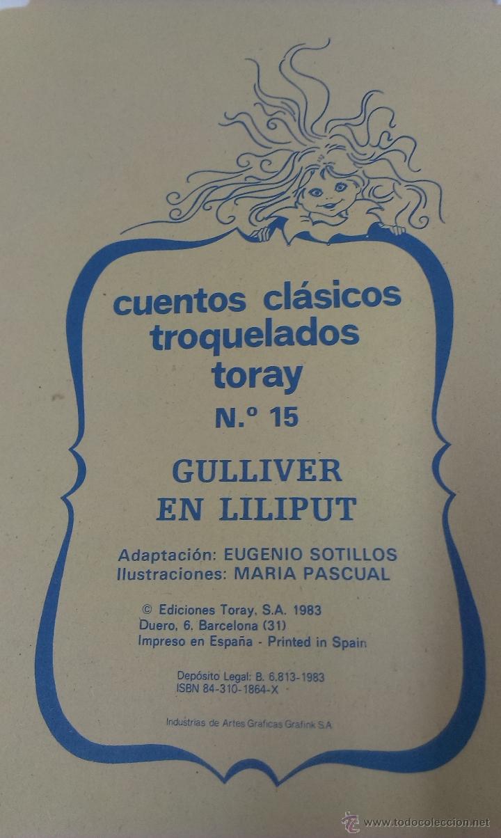Libros de segunda mano: CUENTO GULLIVER EN LILIPUT . EDICIONES TORAY . MARIA PASCUAL . 1983 - Foto 5