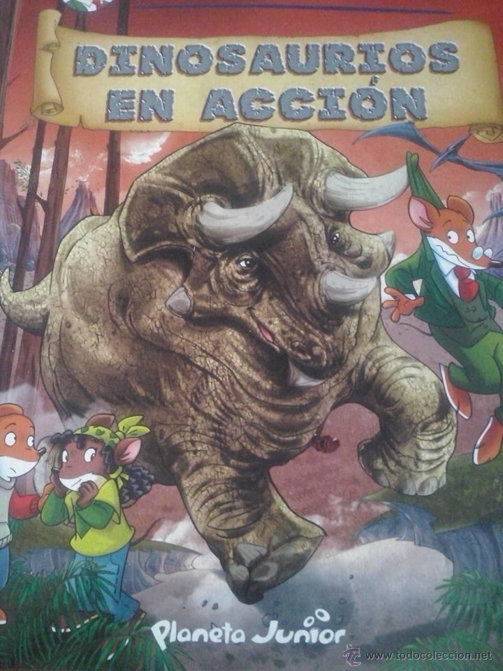 Libros de segunda mano: Ger&oacute;nimo Stilton. Dinosaurios en acci&oacute;n. - Foto 1