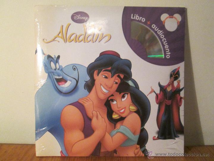 Libros de segunda mano: ALADDIN LIBRO + AUDIOCUENTO DISNEY. ALADINO PRECINTADO - Foto 1