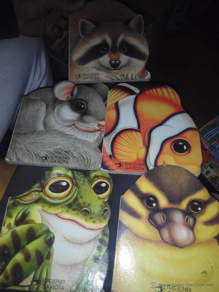 Libros de segunda mano: Lote 6 cuentos troquelados tapa dura ediciones la gaviota formas animales pato erizo ...