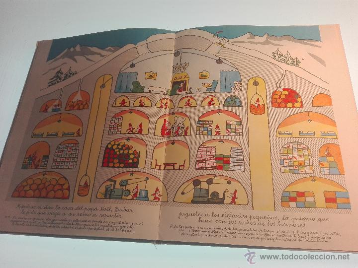 Libros de segunda mano: BABAR Y EL PAPA NOEL - JEAN DE BRUNHOFF - EDITORA AYMA - 1965 - - Foto 3