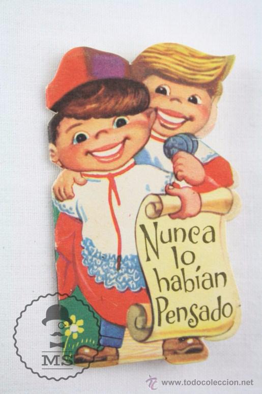 Libros de segunda mano: Peque&ntilde;o Cuento Troquelado - Nunca lo Hab&iacute;an Pensado - Caja de Pensiones para Vejez y de Ahorros