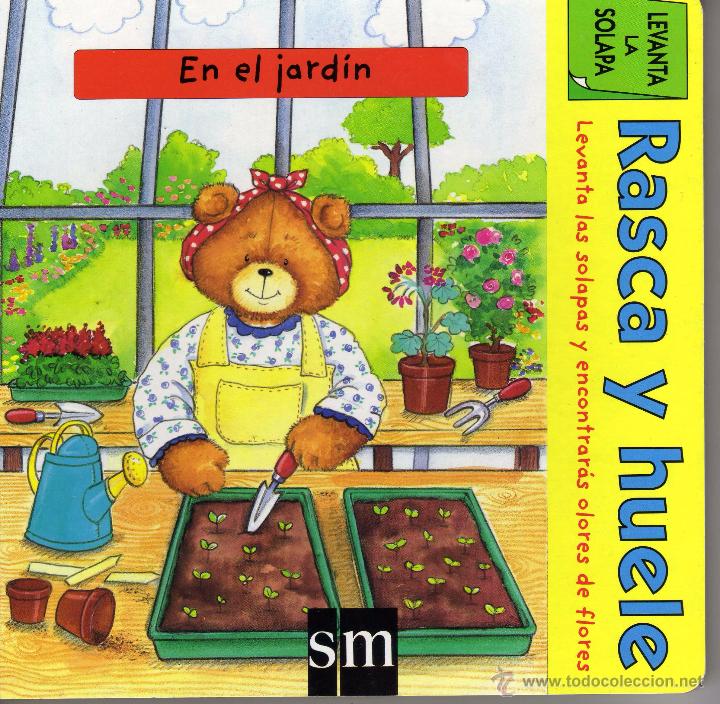 Libros de segunda mano: Col. Rasca y huele, En el jard&iacute;n. Ed. S.M. - Foto 1