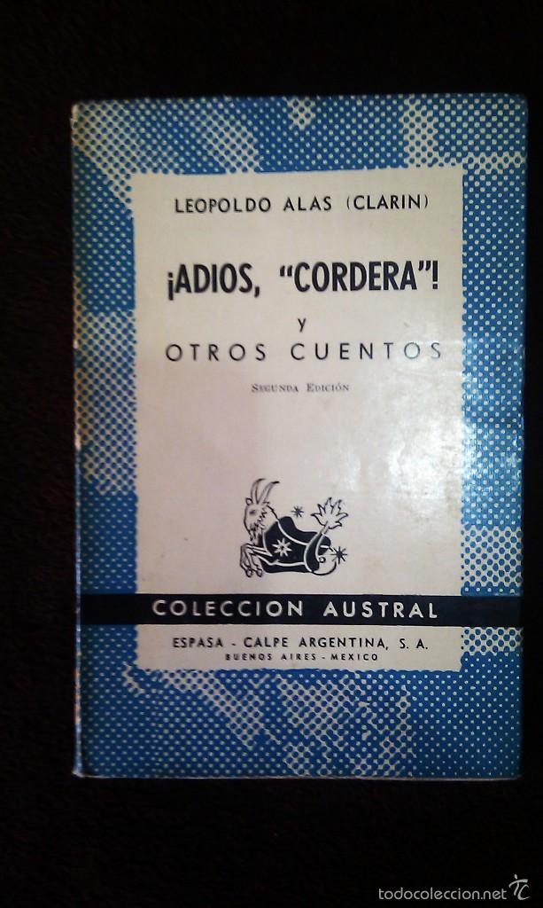 Libros de segunda mano: ADIOS CORDERA - Foto 1