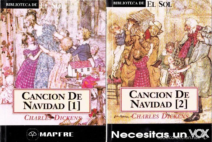 Libros de segunda mano: CHARLES DICKENS - CANCION DE NAVIDAD - LOTE 2 LIBROS - Foto 1