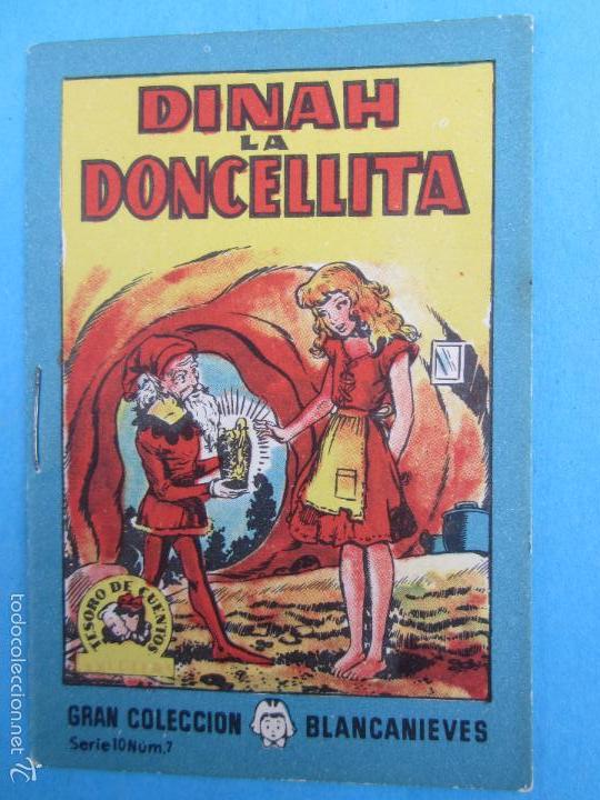 Libros de segunda mano: gran coleccion blancanieves , serie 10 n. 7 dinah la doncellita , propaganda tintoreria europa