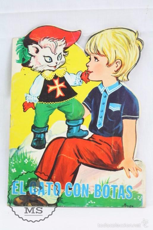 Libros de segunda mano: Cuento Troquelado - El Gato con Botas - Ed. Vilmar, A&ntilde;os 60 - Foto 1