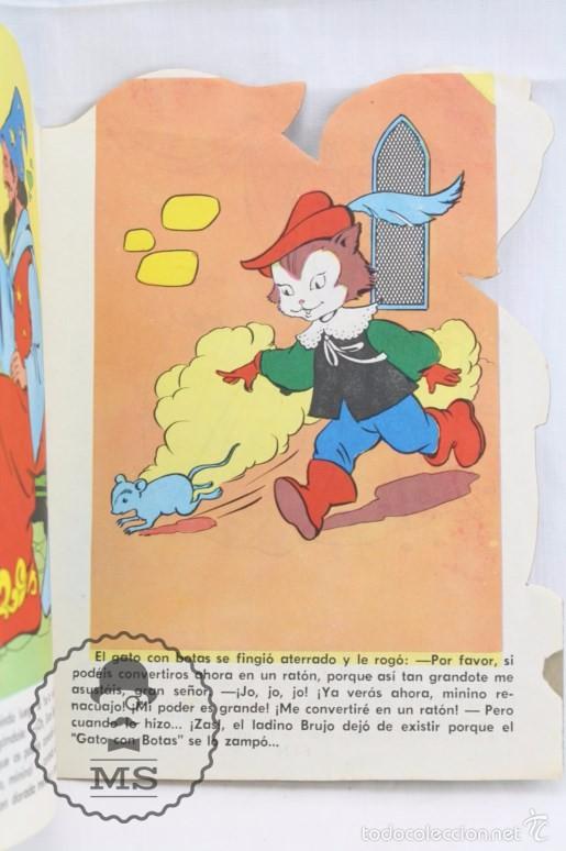 Libros de segunda mano: Cuento Troquelado - El Gato con Botas - Ed. Vilmar, A&ntilde;os 60 - Foto 5
