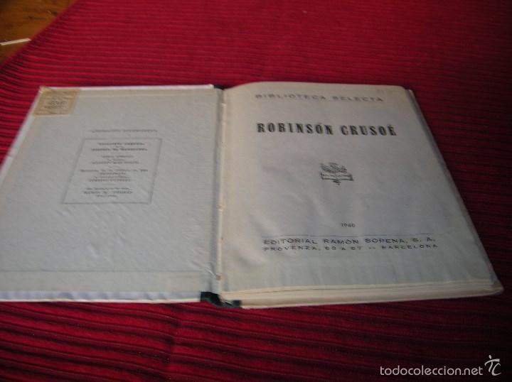 Libros de segunda mano: Cuento Robins&oacute;n Crusoe .Editorial Ram&oacute;n Sopena - Foto 2
