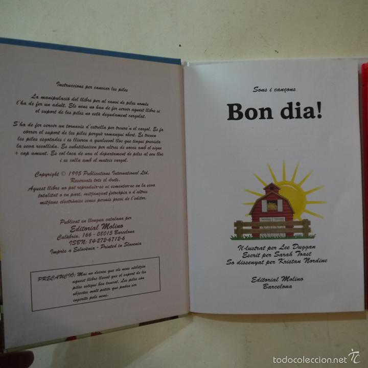 Libros de segunda mano: BON DIA! SONS I CAN&Ccedil;ONS - MOLINO - 1995 - Foto 2
