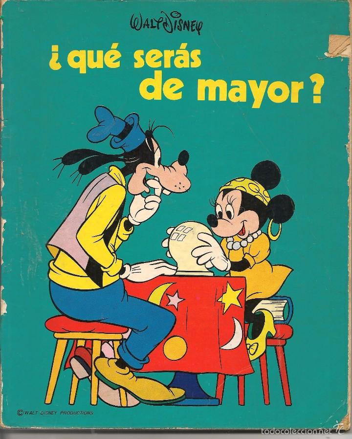 Libros de segunda mano: &iquest;QU&Eacute; SER&Aacute;S DE MAYOR?. COLECCI&Oacute;N DISNEY ENSE&Ntilde;A. EDICIONES SUSAETA.1975. (Z/C5)
