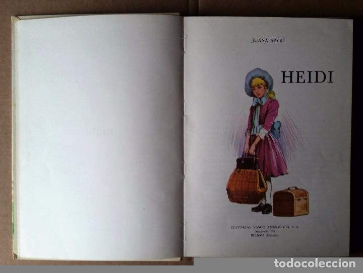 Libros de segunda mano: HEIDI - EDITORIAL VASCO AMERICANA - A&Ntilde;O 1975. - Foto 3