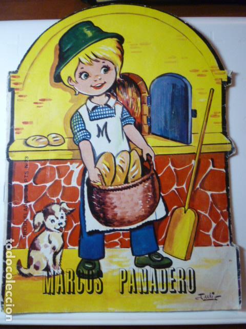 Libros de segunda mano: CUENTO TROQUELADO MARCOS PANADERO. ILUSTRACIONES JULI. ED. VILMAR, S.A. A&Ntilde;O 1984.