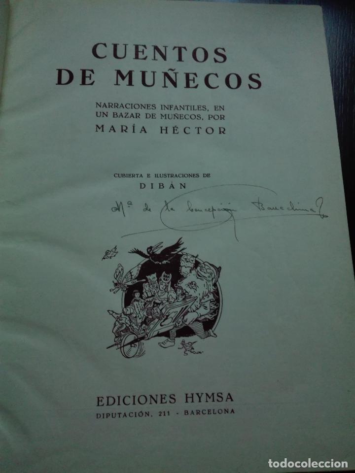 Libros de segunda mano: CUENTOS DE MU&Ntilde;ECOS - BIBLIOTECA PITUSA -EDICIONES HYMSA - 1944 - - Foto 2