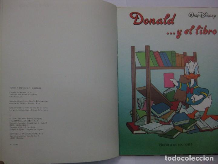 Libros de segunda mano: DONALD .. Y EL LIBRO - WALT DISNEY - C&Iacute;RCULO DE LECTORES - Foto 2