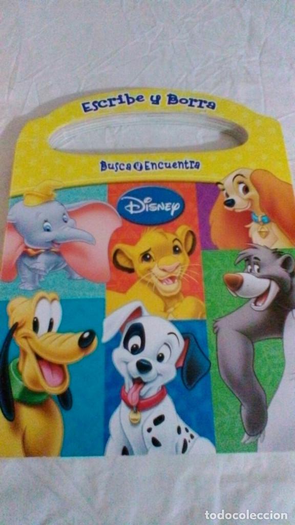 Libros de segunda mano: ESCRIBE Y BORRA-BUSCA Y ENCUENTRA-DISNEY - Foto 1