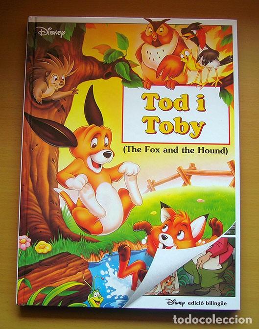 Libros de segunda mano: TOD Y TOBY . DISNEY . EDICI&Oacute; CATAL&Aacute; - ANGL&Eacute;S - Foto 1