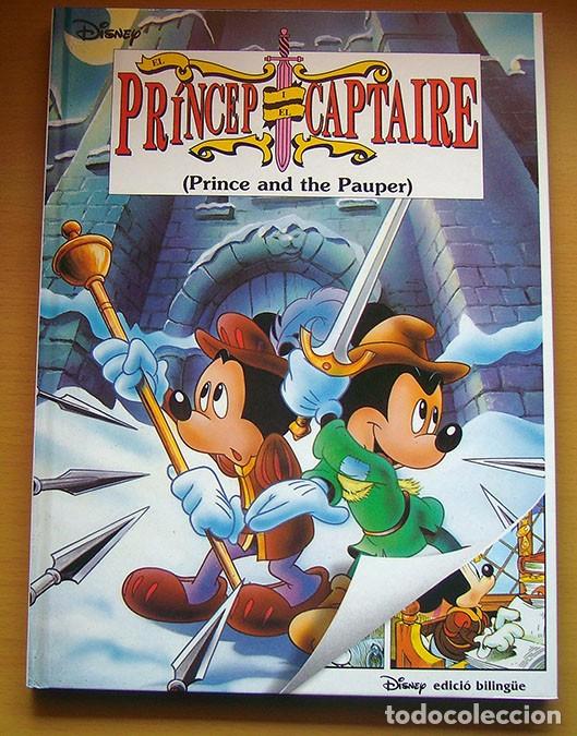 Libros de segunda mano: EL PR&Iacute;NCEP I EL CAPTAIRE . DISNEY . EDICI&Oacute; CATAL&Aacute; - ANGL&Eacute;S - Foto 1
